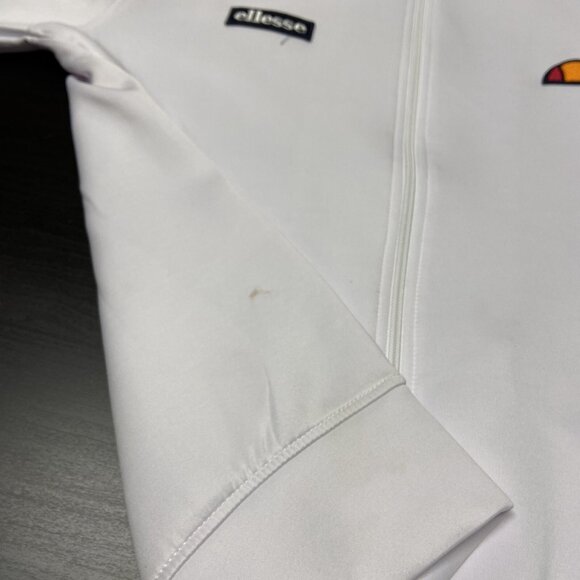 Ellesse Men XS White Blue Track Performance Jacket - Picture 9 of 9